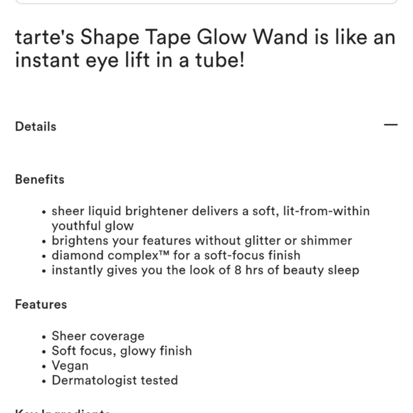 Tarte Instant Eye Lift Tube - Picture 2 of 3